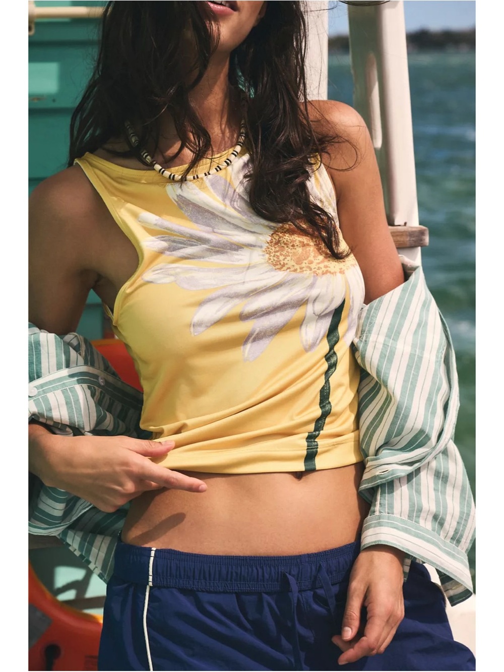 Urban Outfitters Mercedes Daisy Tank Top